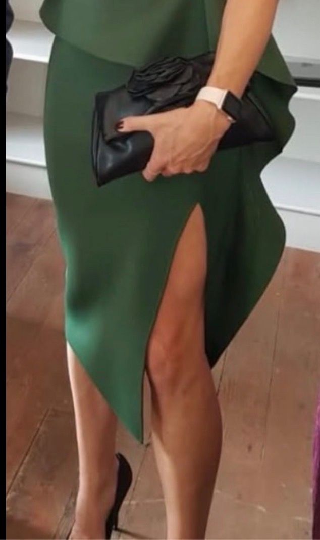 ASOS Design Green Scuba Occasion Dress — photo 2 of 5