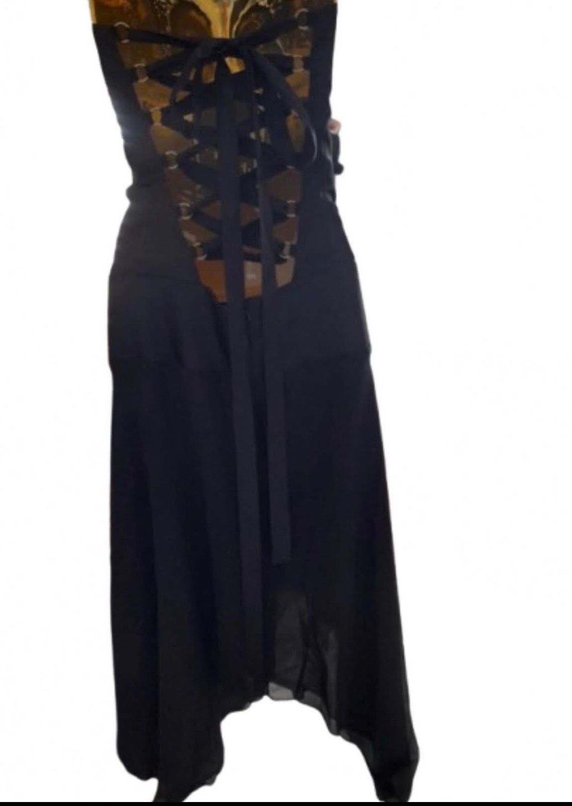 Charas black corset cocktail dress 2000's  — photo 5 of 5