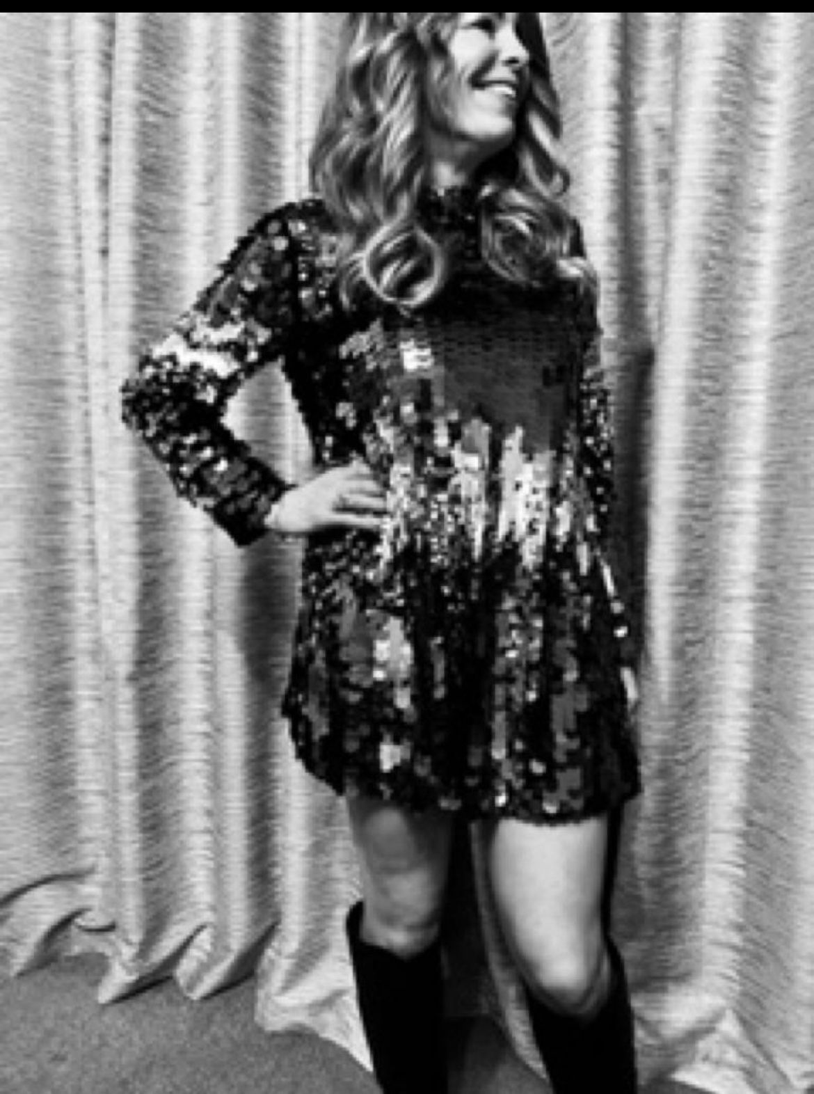 H&M Silver Sequin High Neck Mini Dress  — photo 1 of 4