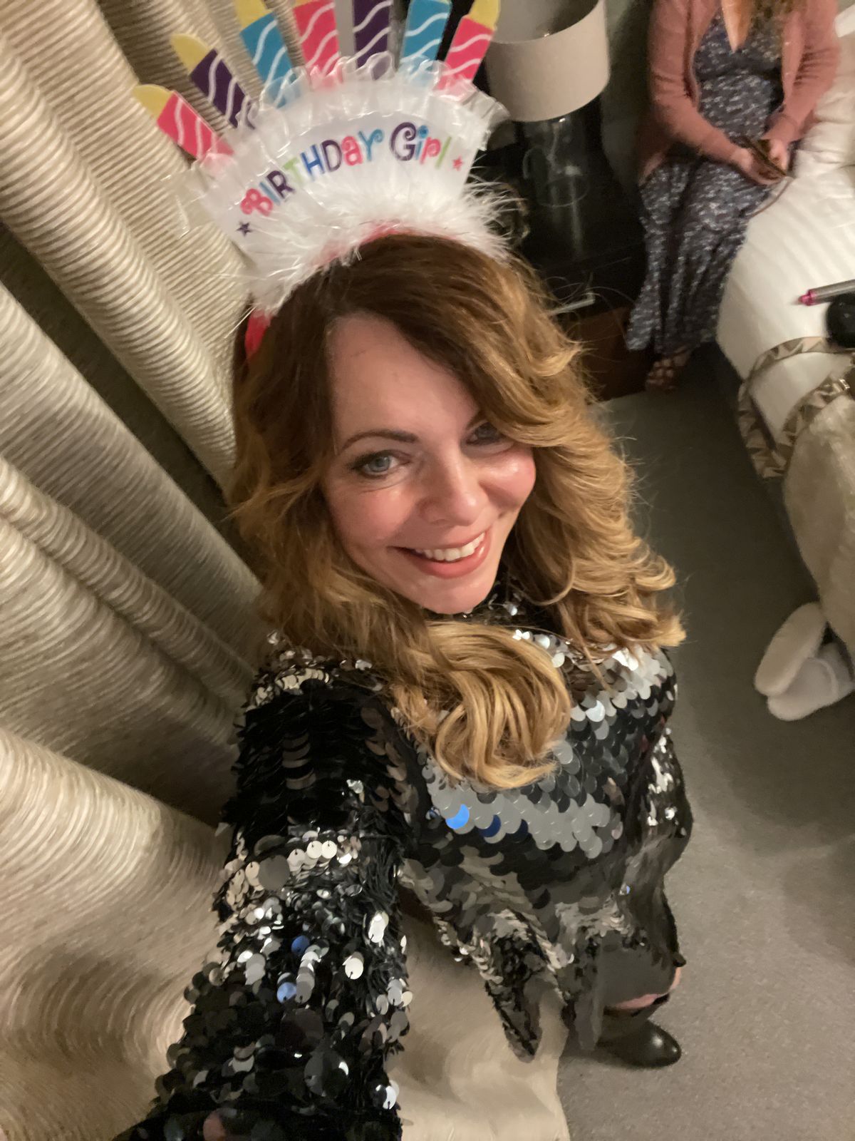 H&M Silver Sequin High Neck Mini Dress  — photo 4 of 4