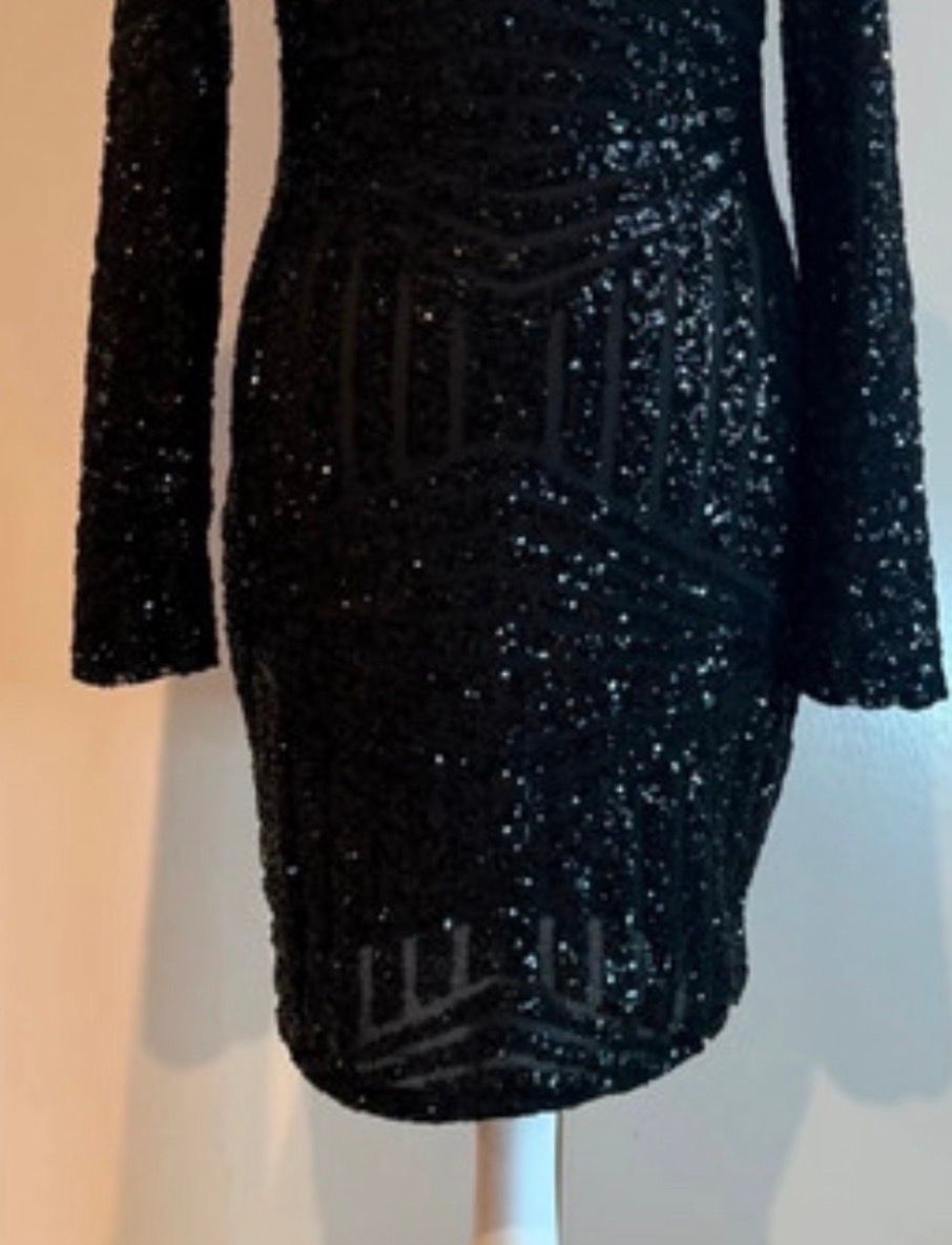 House and of CB Celeb Boutique Black Sequin Bodycon Dress  — photo 2 of 5