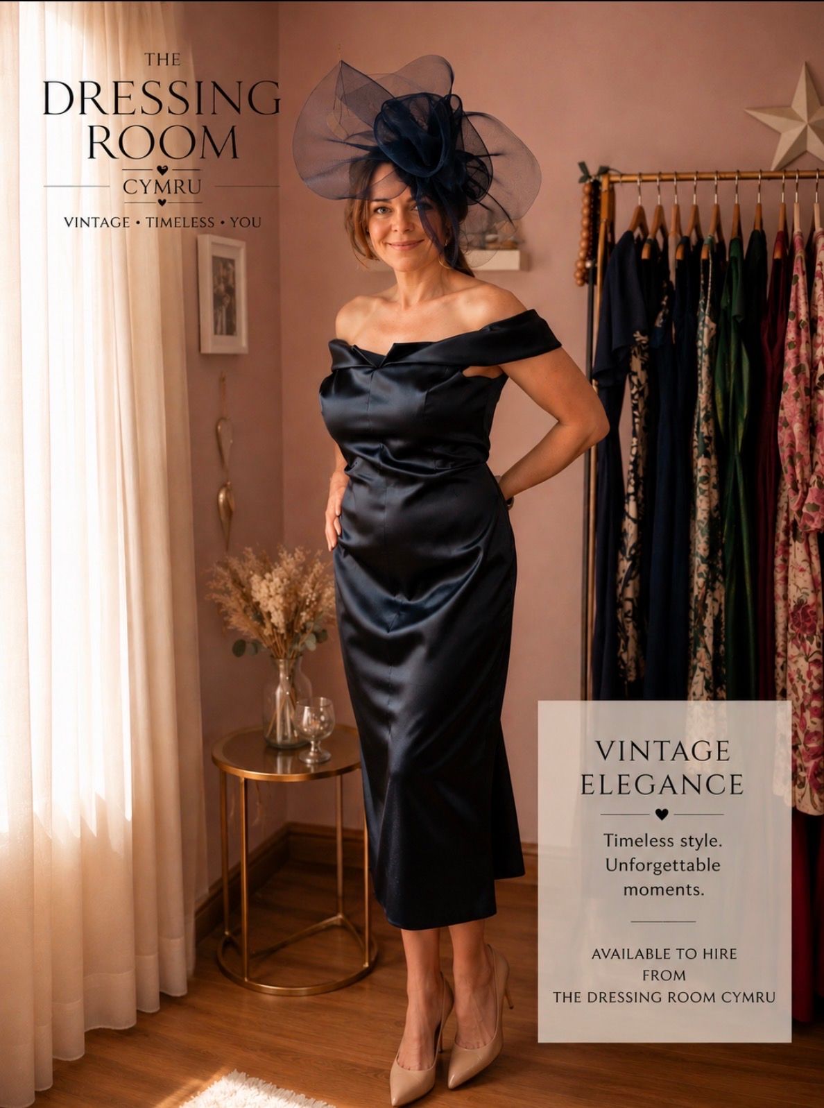 Karen Millen Navy Satin Occasion Dress  — photo 1 of 3