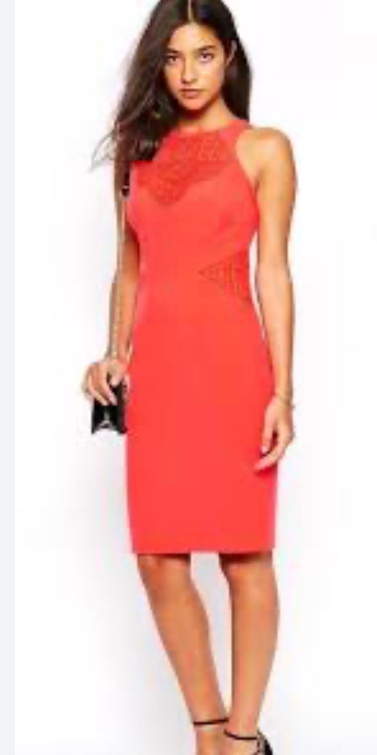 Karen Millen Orange Pencil Dress  — photo 1 of 2