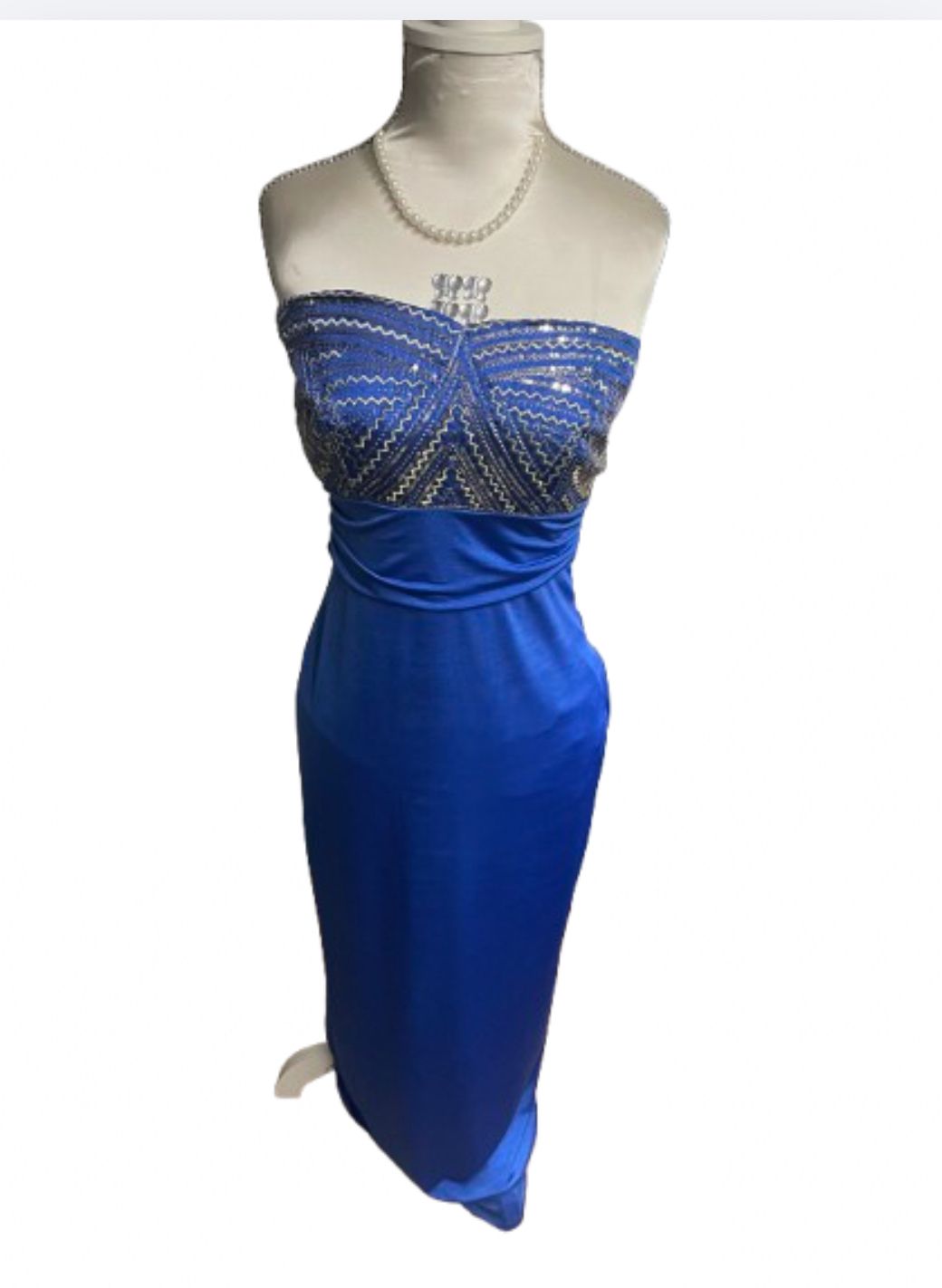 Lipsy London Sequin Bandeau Maxi Dress 2013  — photo 1 of 7