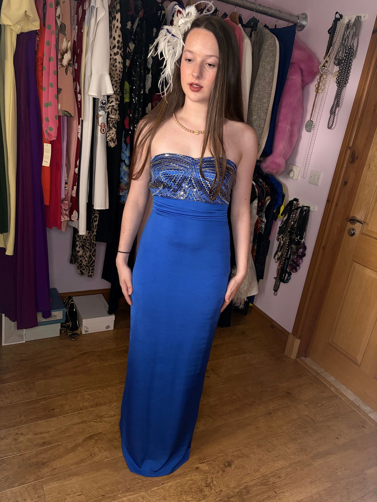 Lipsy London Sequin Bandeau Maxi Dress 2013  — photo 4 of 7