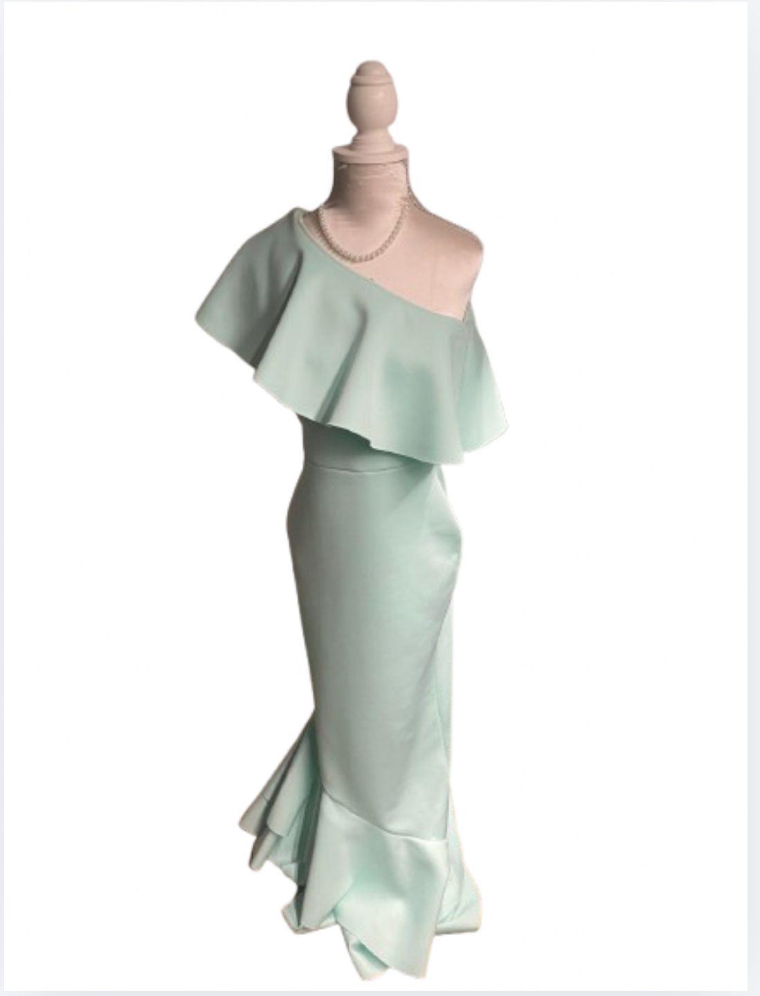 One Shoulder Ruffle Maxi Dress  — photo 1 of 11