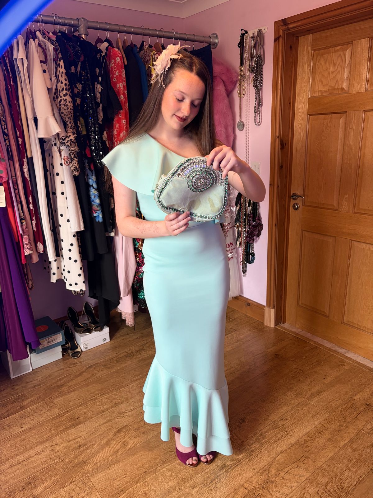 One Shoulder Ruffle Maxi Dress  — photo 11 of 11