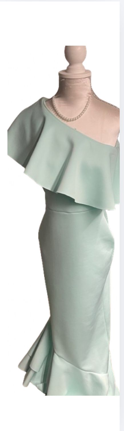 One Shoulder Ruffle Maxi Dress  — photo 2 of 11
