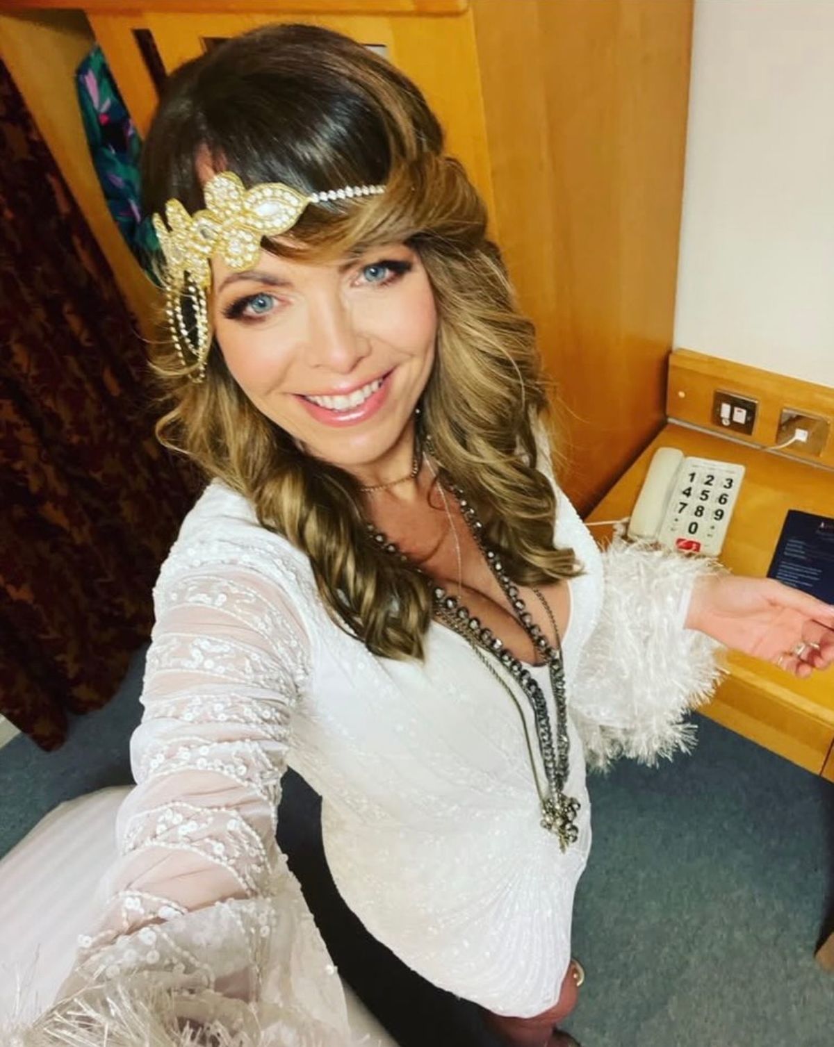 Starlet Plunge Embellished Faux Feather Mini Dress  — photo 3 of 4