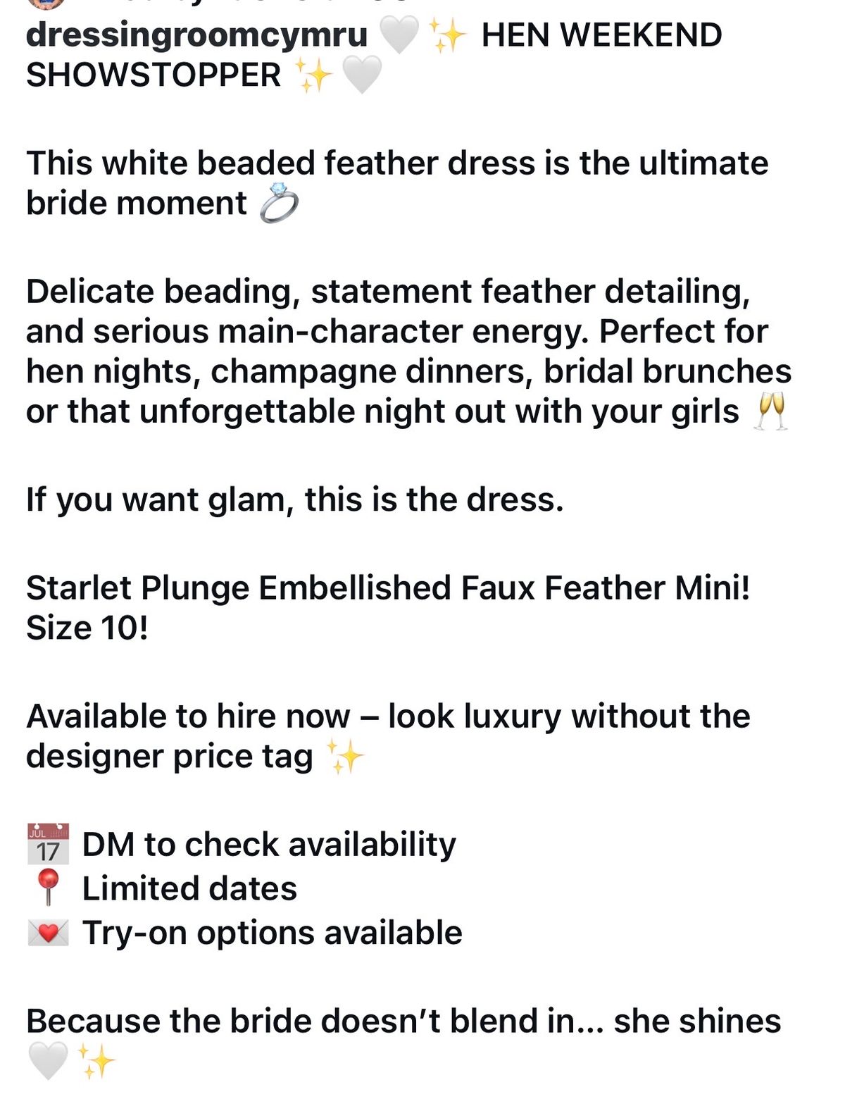 Starlet Plunge Embellished Faux Feather Mini Dress  — photo 4 of 4