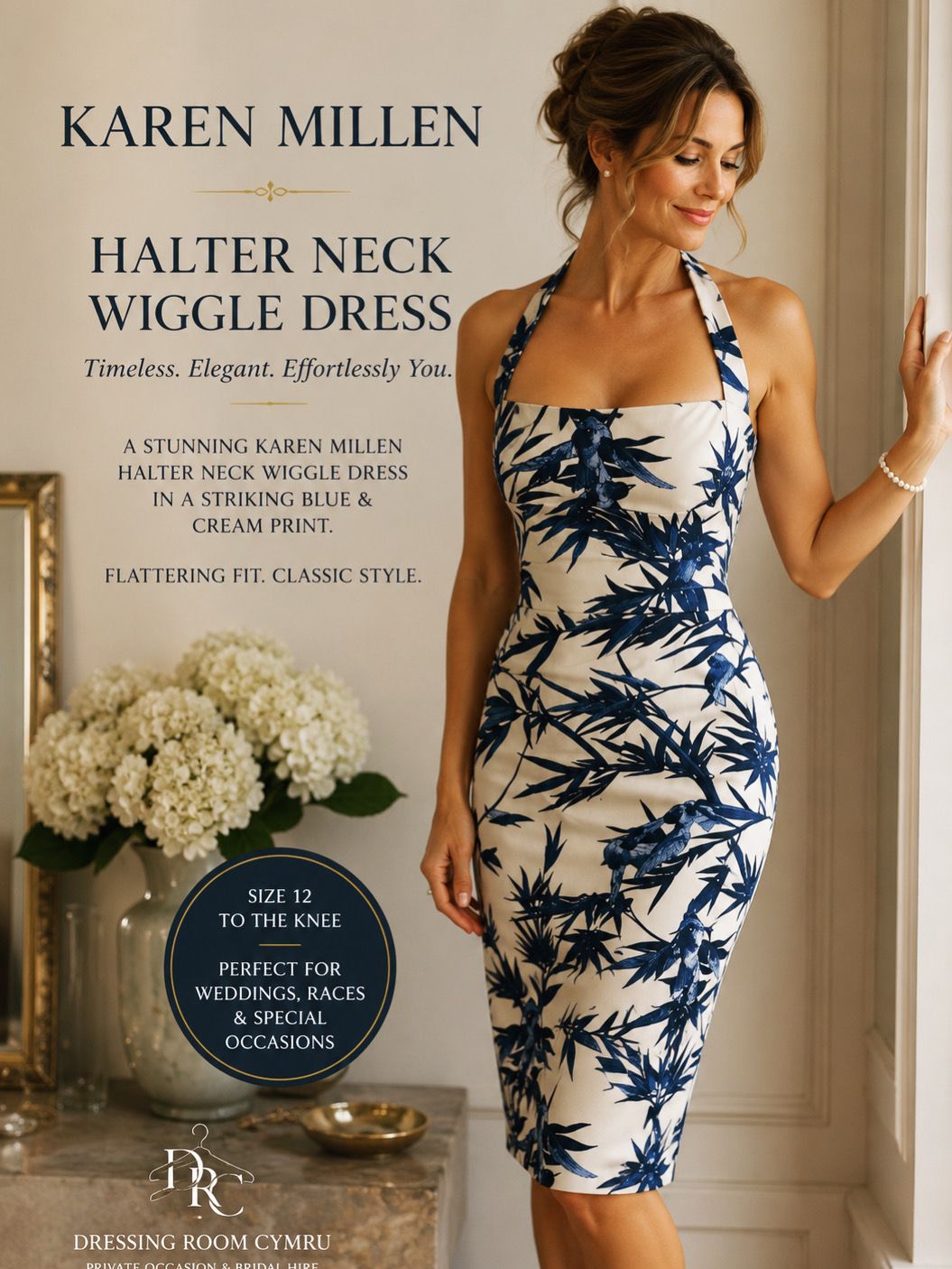 Vintage 2000's Karen Millen Halterneck Wiggle Dress — photo 1 of 1