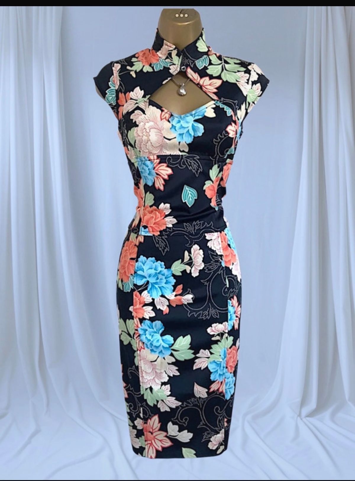 Vintage 2000's Karen Millen Oriental Wiggle Dress  — photo 1 of 10