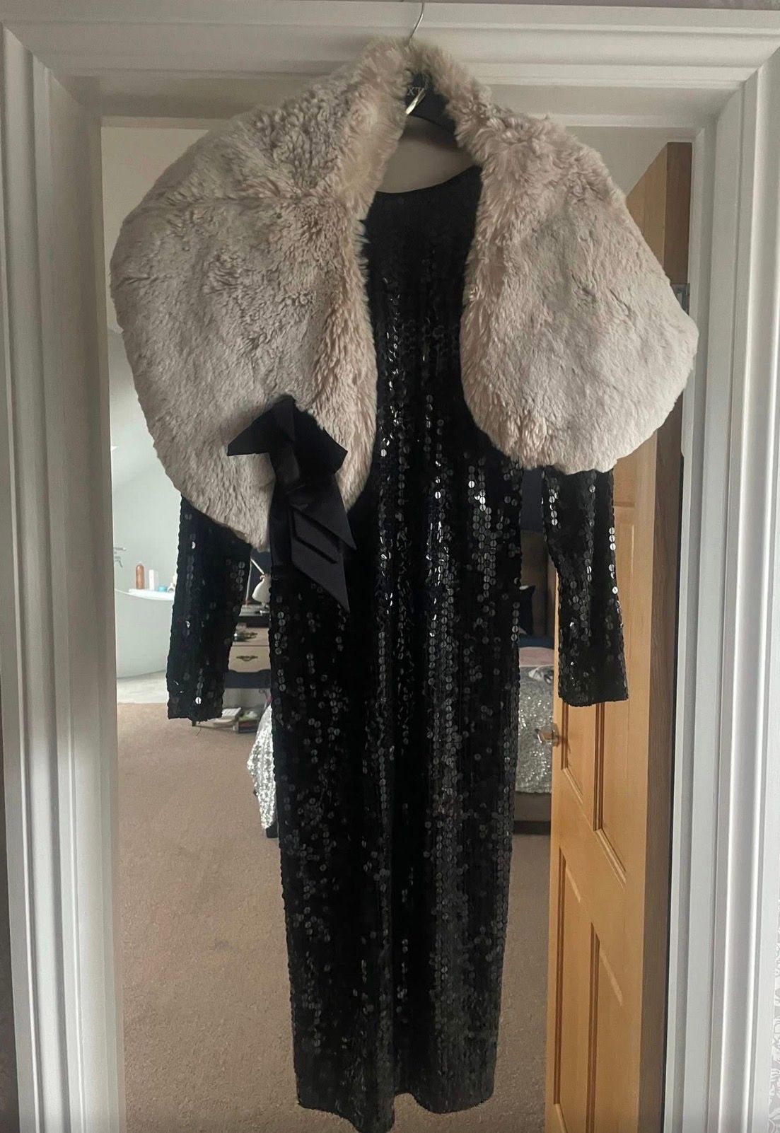 Vintage Black Sequin Dress New York  — photo 1 of 6