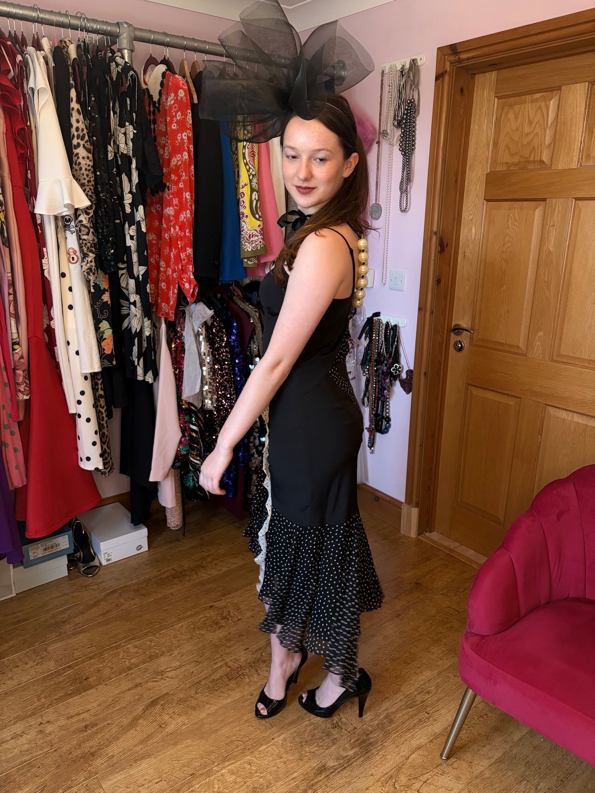 Y2k Karen Millen Silk Ruffle Cocktail Dress  — photo 15 of 18