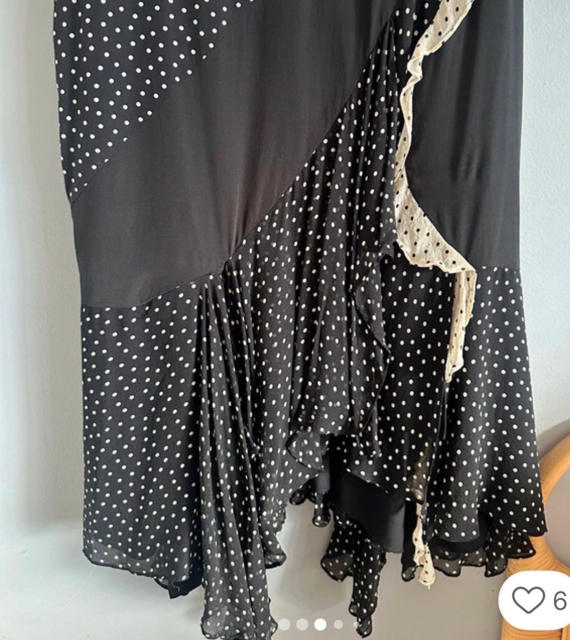 Y2k Karen Millen Silk Ruffle Cocktail Dress  — photo 6 of 18