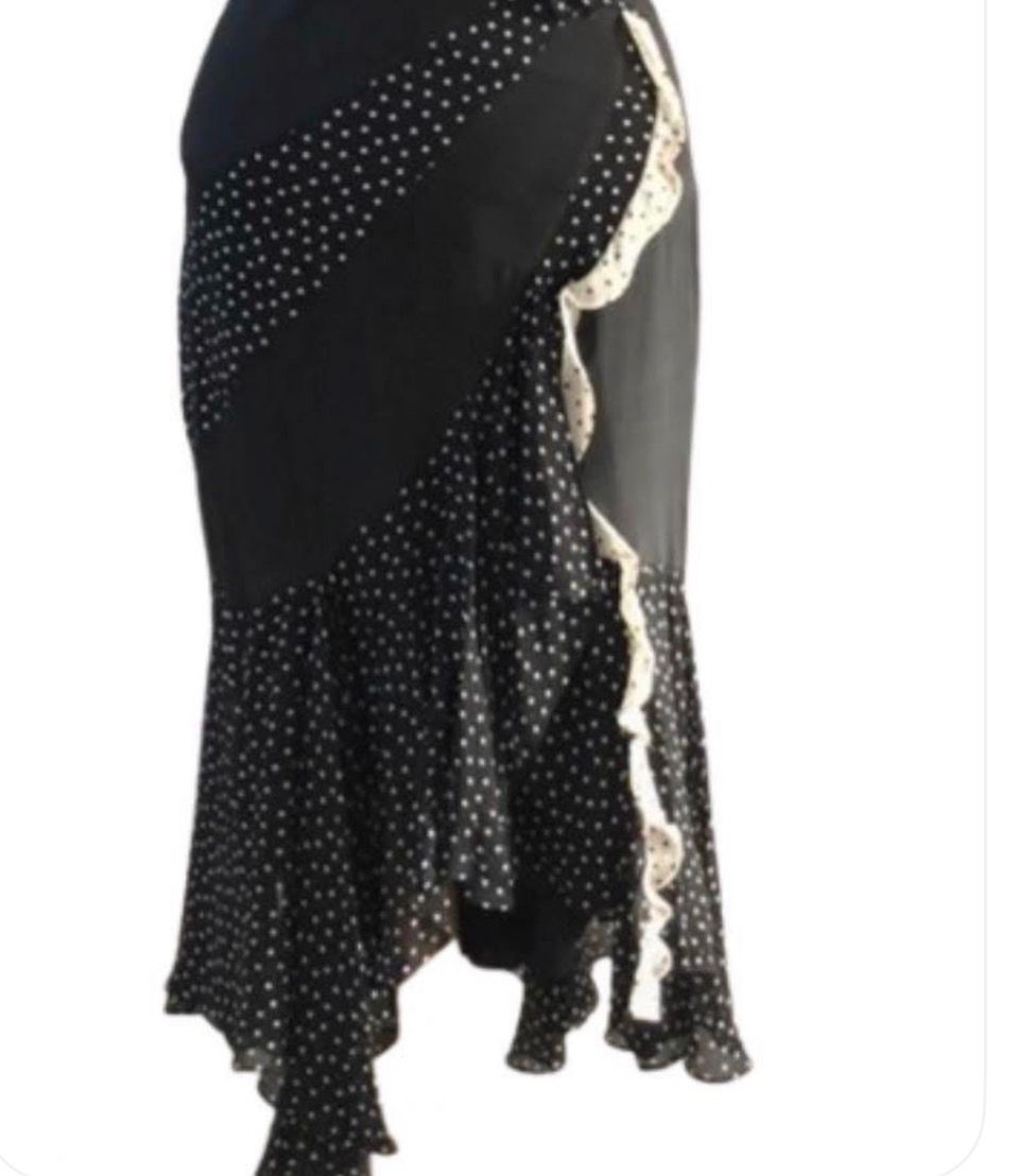 Y2k Karen Millen Silk Ruffle Cocktail Dress  — photo 7 of 18